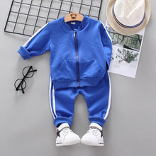 Load image into Gallery viewer, Baby Boys Costume Letter Tracksuit Tops Pants 2PCS Children Boy spring Outfits In Modern Sport Deisgn Made for Kids
