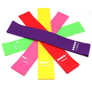 Red Portable Fitness Workout Equipment Yoga Crossfit Resistance Bands Training Gum Exercise Gym Strength Women Sports Ring