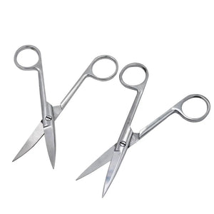 Pet Farm Veterinary Vet Medical Stainless Steel Surgical Scissors 14cm 16cm 18cm Straight curved Tip Scissors Farming Tool