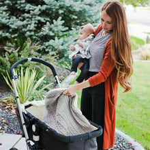 Load image into Gallery viewer, Warm Baby Blanket Knitted Newborn Swaddle Wrap Soft Sleeping Bag Footmuff Cotton Envelope For Stroller Accessories For Baby
