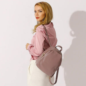 Zency Women's Genuine Leather Backpacks Ladies Fashion Travel Bags Femal Daily Holiday Knapsack Preppy Style Girl's Schoolbag