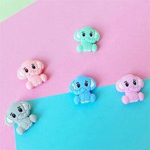 Load image into Gallery viewer, 2pc Silicone Elephant Teether  Baby Silicone Chew Charms Baby Teething Gift Toddler Toys Unique Design
