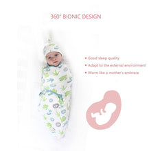 Load image into Gallery viewer, Baby Swaddle Blanket With Cap For Newborn Wrap Cotton Swaddling Bag Baby Envelope Sleep sack  Blanket .
