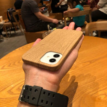 Load image into Gallery viewer, Luxury Wood Simple Phone Case For iPhone 12 11 Pro Max Mini XS X XR 7 8 Plus SE Retro New Design Natural Soft Eco-Friendly Bamboo Wood Cover Protective Phone Cover
