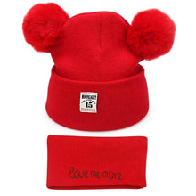 Load image into Gallery viewer, Winter Children Hat Bonnet Enfant Knitted Cute Baby Cap For Girls Boys 0-24 Months For Kids In Modern Bear Design
