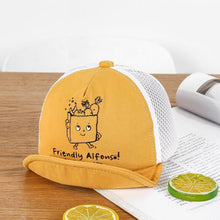 Load image into Gallery viewer, Luxury Summer Newborn Baby Sun Hat Cotton Beret Hat Cartoon Striped Bear Snapback Baseball Cap Baby Hats For girls and Boys Kids

