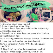 Load image into Gallery viewer, 1Pcs Reusable Cloth Diaper Adjustable Baby Nappies Washable Nappy Durable Baby Diaper
