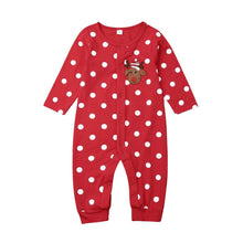 Load image into Gallery viewer, My First Christmas Baby Boy Girl Rompers Newborn Infant Baby Cartoon Deer Red Jumpsuit 0-18M For Girls and Boys For Christmas
