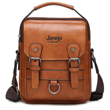 Load image into Gallery viewer, JEEP BULUO Multi-function Business Handbags Men New Man&#39;s Shoulder Bag Large Capacity Leather Messenger Bag Crossbody Big Brand
