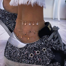 Load image into Gallery viewer, Luxury Bohemian Star Shell Ankle Bracelet Foot Jewelry Brecelet Simple Shell Anklets for Women Summer Style
