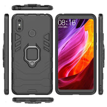 Load image into Gallery viewer, Hybrid Shockproof Case for Xiaomi Mi Max 3 Armor Ring Magnetic Car Holder Kickstand Hoslter For Xiaomi MiMax 2 Soft Bumper Cover
