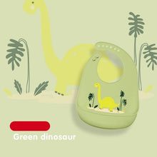 Load image into Gallery viewer, Silicone Baby Eating Bib Children Adjustable Large Boy Girl Saliva Pocket Super Soft Waterproof Bibs For Kids
