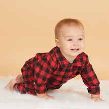 Load image into Gallery viewer, Spring Autumn Newborn Cotton  Casual classic Plaid Collar Jumpsuit for Baby Boys / Girls In Elegant Retro Modern Style
