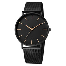 Load image into Gallery viewer, STEVVEX Women Watch Rose Gold  Style Women's Mesh Belt ultra-thin Fashion para Luxury Wrist Watches For Women and Girls
