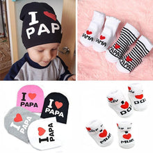 Load image into Gallery viewer, Comfortable Cute Cotton Newborn Soft Baby Girls Boys Socks Infant Toddler Stripe Anti Slip Stretchy Socks
