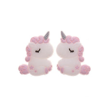 Load image into Gallery viewer, Silicone Unicorn Teether Beads Cute Cartoon Rodent BPA Free Baby Teething Toy For Baby and Kids
