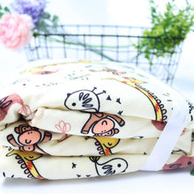Load image into Gallery viewer, Baby Blankets New Layer Coral Fleece Infant Swaddle  Wrap Owl Printed Newborn Baby Bedding Blanket
