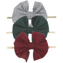 Load image into Gallery viewer, Modern Luxury Elegant Baby Girls Headband Turban Photography Props Baby Hair Accessories Bow 3 Pcs Set For Girls Baby
