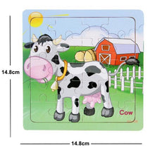 Load image into Gallery viewer, 38 Style Cartoon Wooden Puzzle Children Animal/ Vehicle Toy For  2-6 Year Baby Early Educational Toys for Kids
