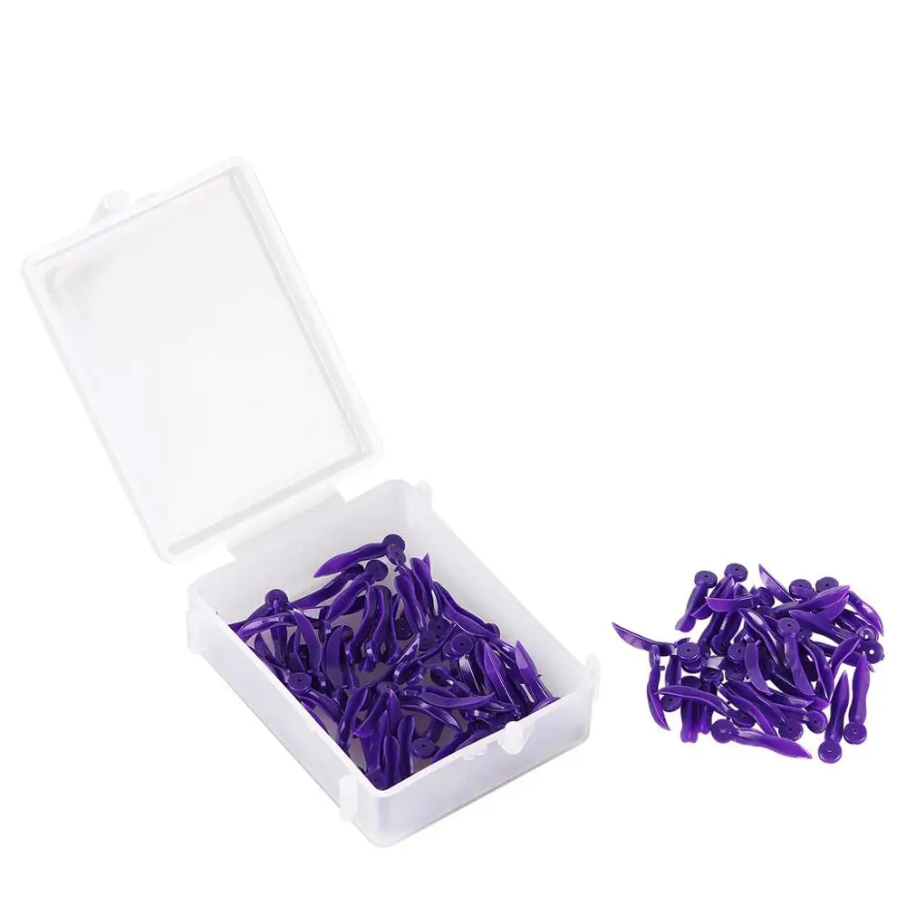 100pcs AZDENT Dental Disposable Tooth Gap Wedge with Hole All 4 Sizes Dental Wedges Medical Grade Plastic Dentistry Lab Tools