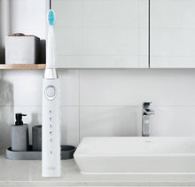 Load image into Gallery viewer, Sonic Electric Toothbrush For Adults And Kids Brush Heads Travel Case Included and Folding Cup 5 Modes USB Rechargeable Bulid in 2 Mins Timer 40000 VPM M10 Smart Ultrasonic Teethbrush Travel Case Oral Care Brush 8 Teeth Heads
