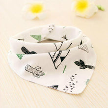 Load image into Gallery viewer, Baby Bibs Waterproof Triangle Cotton Cartoon Child Bibs Dribble Bibs Newborn Slabber Absorbent Cloth For Kids
