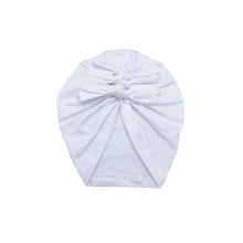 Load image into Gallery viewer, Luxury Modern Baby Headband Hat Bowknot Print Cotton Stretchy Turban Headband Infant Head Wrap Beanie Hat  For Babies and Kids
