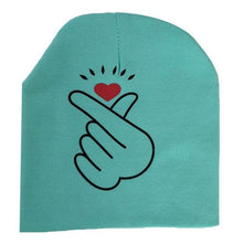 Load image into Gallery viewer, Modern Baby Hat Cute Ear Cotton Girls Cap Scarf Infant Hats Finger love Kids Boys Knitted Cap Winter hat I love mama/pap  Cap
