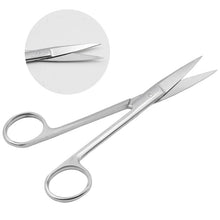 Load image into Gallery viewer, 14cm/16cm/18cm Medical Stainless Steel Veterinary Surgical Scissors Straight Curved Tip Head Pet Animals Farming Tools
