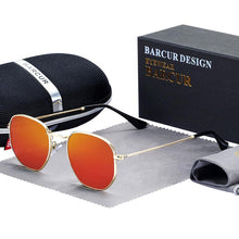Load image into Gallery viewer, Classic Retro Luxury Reflective Sunglasses For Man And Woman Hexagon Sunglasses With Metal Luxury High Quality Frame Eyewear Sunglasses with UV400 Protection
