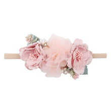 Load image into Gallery viewer, Handmade Luxury Pearl Baby Headbands Bundle Nylon Elastic  Newborn Hair Accessories for Girls Kids
