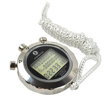 Load image into Gallery viewer, Metal Digital Timer Sports Stopwatch Water Resistant Memory Counter Antimagnetic Chronograph fashionable Waterproof Timer
