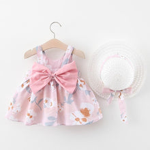 Load image into Gallery viewer, Modern Girl Summer New Baby Dress + Hat Baby Girl Outfits Dress for Princess Birthday Party Dress
