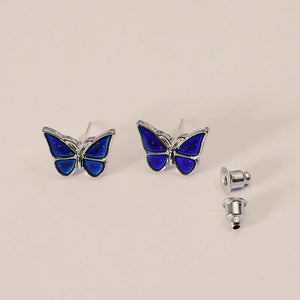 Exquisite Butterfly Stud Earrings Color Change Emotion Feeling Mood Earrings Cocktail Party Women's Temperature Earrings Jewelry