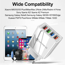 Load image into Gallery viewer, EU/US Plug USB Charger Quick Charge 3.0 For Phone Adapter Tablet Portable Wall Mobile Charger Fast Charging
