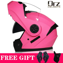Load image into Gallery viewer, Latest DOT Approved Safety Modular Flip Motorcycle Helmet Voyage Racing Dual Lens Helmet Interior Visor Orz-161
