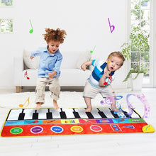Load image into Gallery viewer, Big Size Music Piano Carpets &amp; 8 Instruments Guitar Accordion Violin Sounds  Musical Play Mat Educational Toy For Kids
