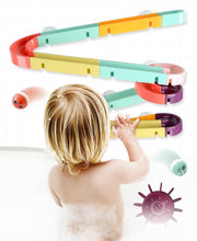 Load image into Gallery viewer, Bath Toys Suction Cup Marble Race Orbits Track Kids Bathroom Bathtub Play Water Toy Shower Games For Kids
