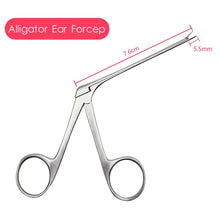 Load image into Gallery viewer, Ear Pick Endoscope Earwax Remover Hartmann Micro Alligator Crocodile Forceps Earpick Nose Operational Cleaner Clip Tweezers Set
