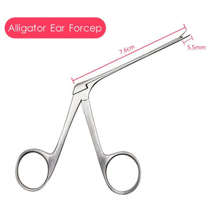 Ear Pick Endoscope Earwax Remover Hartmann Micro Alligator Crocodile Forceps Earpick Nose Operational Cleaner Clip Tweezers Set