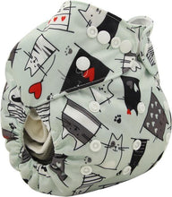 Load image into Gallery viewer, Baby Pocket Cloth Diaper Nappy Reusable Adjustable Washable No Inserts Nappie For Baby In Modern Printed Style
