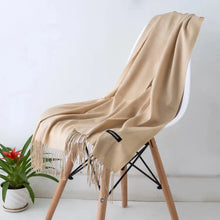 Load image into Gallery viewer, 2022 Tassel Women’s Scarf – Designer Shawl, Wrap &amp; Hijab Pashmina
