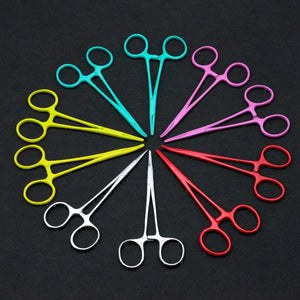 5" curved trauma shears surgery scissors hemostat mosquito forceps dog grooming surgical scissors pet clamp dog artery clamp