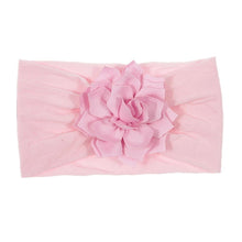 Load image into Gallery viewer, Cute 1PCS Baby Girls Lotus Flower Nylon Headband Knot Elastic Newborn Toddler Headwraps Kids Hair Accessories Gifts
