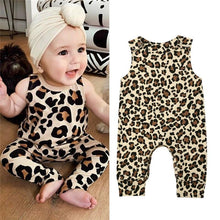 Load image into Gallery viewer, Newborn Baby Girl/ Sleeveless/ Long Sleeve Leopard Romper Jumpsuit Outfit For Babies In elegant Modern Deisgn
