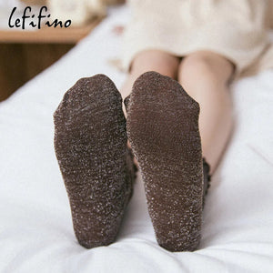 Fashion Retro Shining Surface Daily Women's Socks Pure Cotton Sweet Girl Rib Knit Spring Summer Socks Shiny Woman Simple Socks