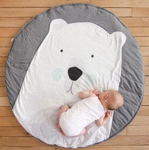 Load image into Gallery viewer, Creative Elephant Design Baby Play Mat  Round Carpet Cotton Animal Play Mat Newborn Infant Crawling Carpet For Baby Kids

