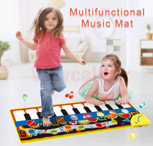 Load image into Gallery viewer, Musical Piano Mat Baby Play Mat Toy Musical Instrument Mat Game Carpet Music Toys Educational Toys For Kids
