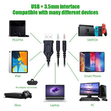 Load image into Gallery viewer, Modern LED STEVVEX Gaming Headphones USB 3.5mm USB Wired Game Headset Professional Earphones with Mic Voice Control for Laptop Computer and Gaming  (3.5mm Plug)
