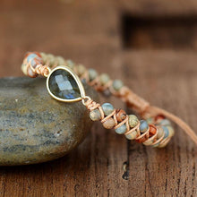 Load image into Gallery viewer, Handmade Luxury Wax  Elegant Bracelet With Stone In Modern Colorful Design For Woman and Ladies
